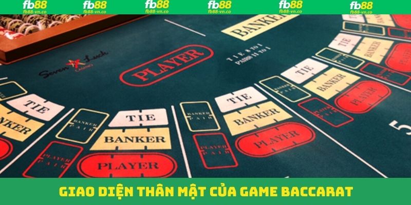 Baccarat - Trải Nghiệm Các Ván Bài Kịch Tính Tại FB88 3 Giao diện game đẹp mắt, dễ thao tác