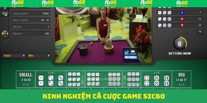 Chiến thuật cùng chinh phục game Sicbo